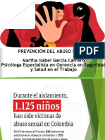 Prevención Del Abuso Sexual Martha Isabel García Carrero Psicóloga Especialista en Gerencia en Seguridad y Salud en El Trabajo