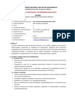 Universidad Nacional Mayor de San Marcos: Escuela Profesional de Ingeniería Geológica