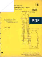 Design, Engineering and Evaluation of Refractory Liners For Slagging Gasifiers