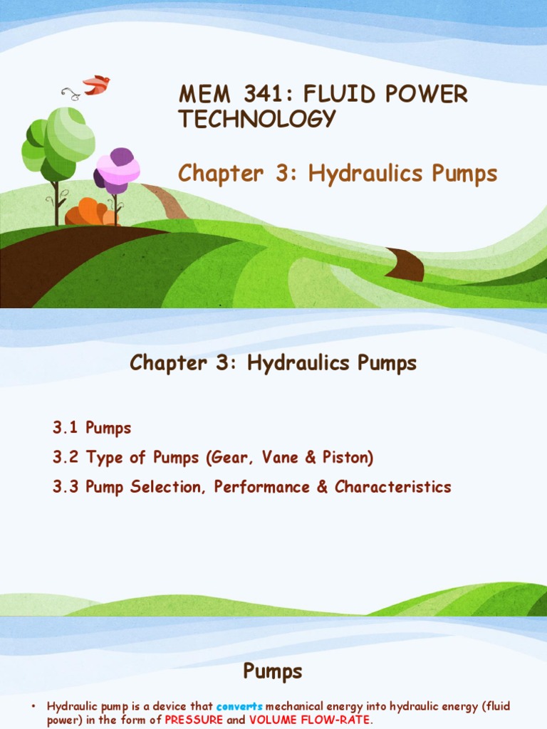 Chapter 3 Fluid Power Technology PDF Pump Piston