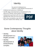 HHG4M - Lifespan Development Textbook Lesson On Identity