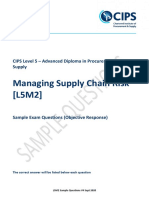 Managing Supply Chain Risk (L5M2) : CIPS Level 5 - Advanced Diploma in Procurement and Supply