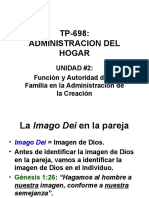 TP-698: Administracion Del Hogar: Unidad #2: Función y Autoridad de La Familia en La Administración de La Creación