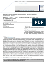 ESPGHAN ESPEN ESPR Guidelines On Pediatric Parenteral Nutrition Organisational Aspects