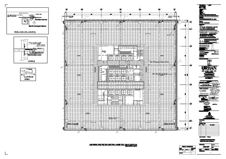 A.E.01.4.051 LIGHTNING PROTECTION SYSTEM LAYOUT FOR 18th - FLOOR PLAN | PDF