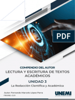 Lectura Y Escritura de Textos Académicos: Unidad 3