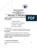 Project Proposal: Republic of The Philippines Department of Education Region V Sorsogon City
