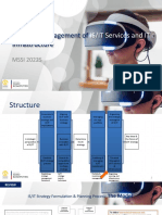 Strategic Management of IT Services and Infrastructure