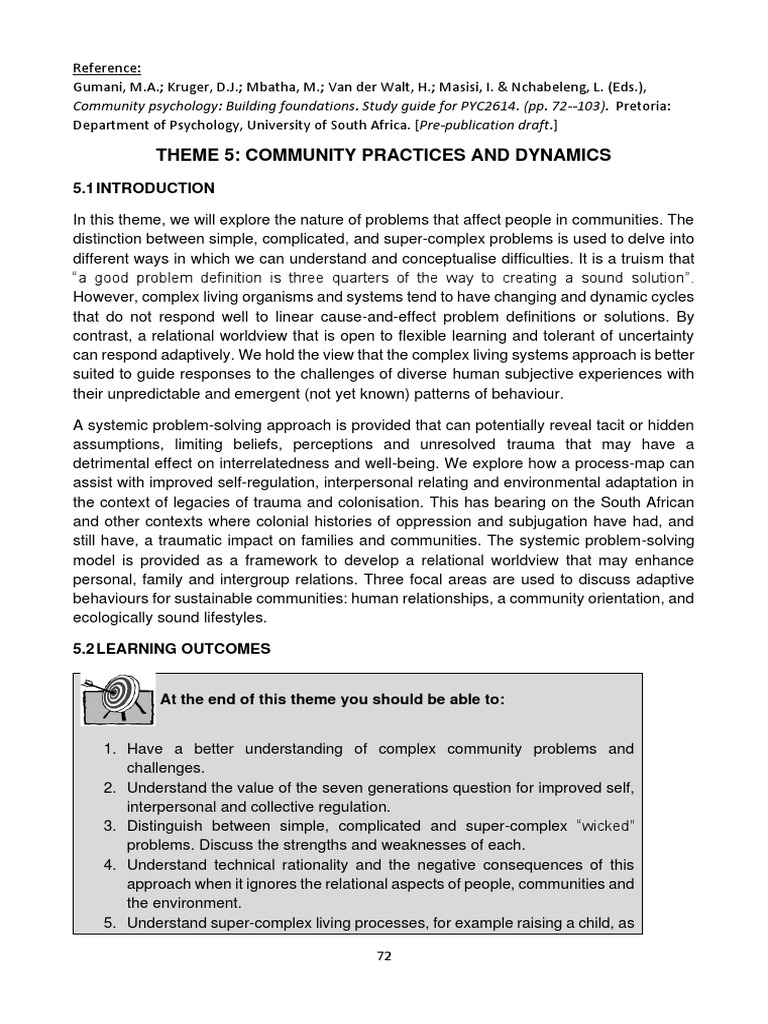 Understanding Community Dynamics: A Relational Approach to ...