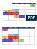 Horario clases semanal facultad derecho