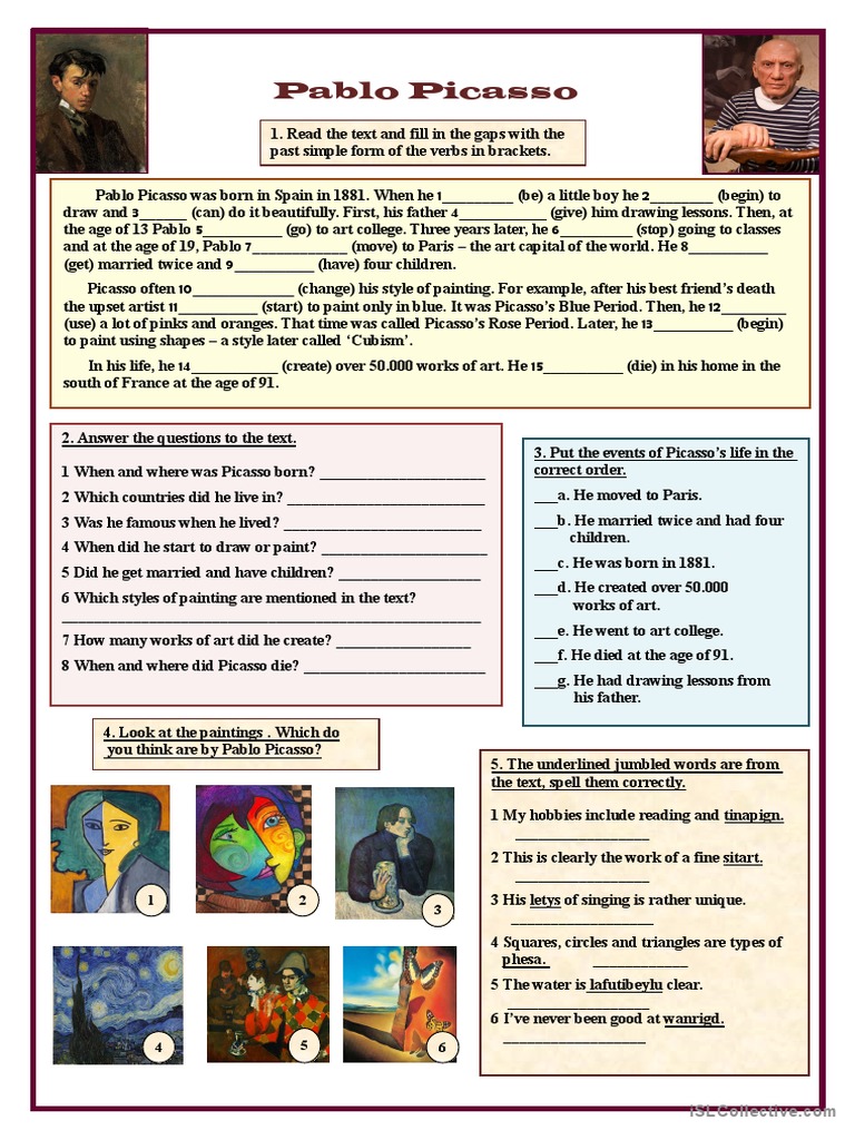 Pablo Picasso Pdf Pablo Picasso Aesthetics