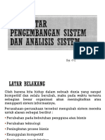 Pengantar Pengembangan Sistem Dan Analisis Sistem (OL)