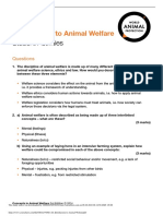 M1 SA Introduction To Animal Welfare PDF