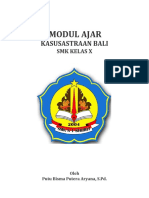 Modul Kasusastraan Bali Kelas X Sma/smk