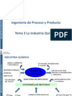 Tema 3. La Industria Química - IPP 21 - 22