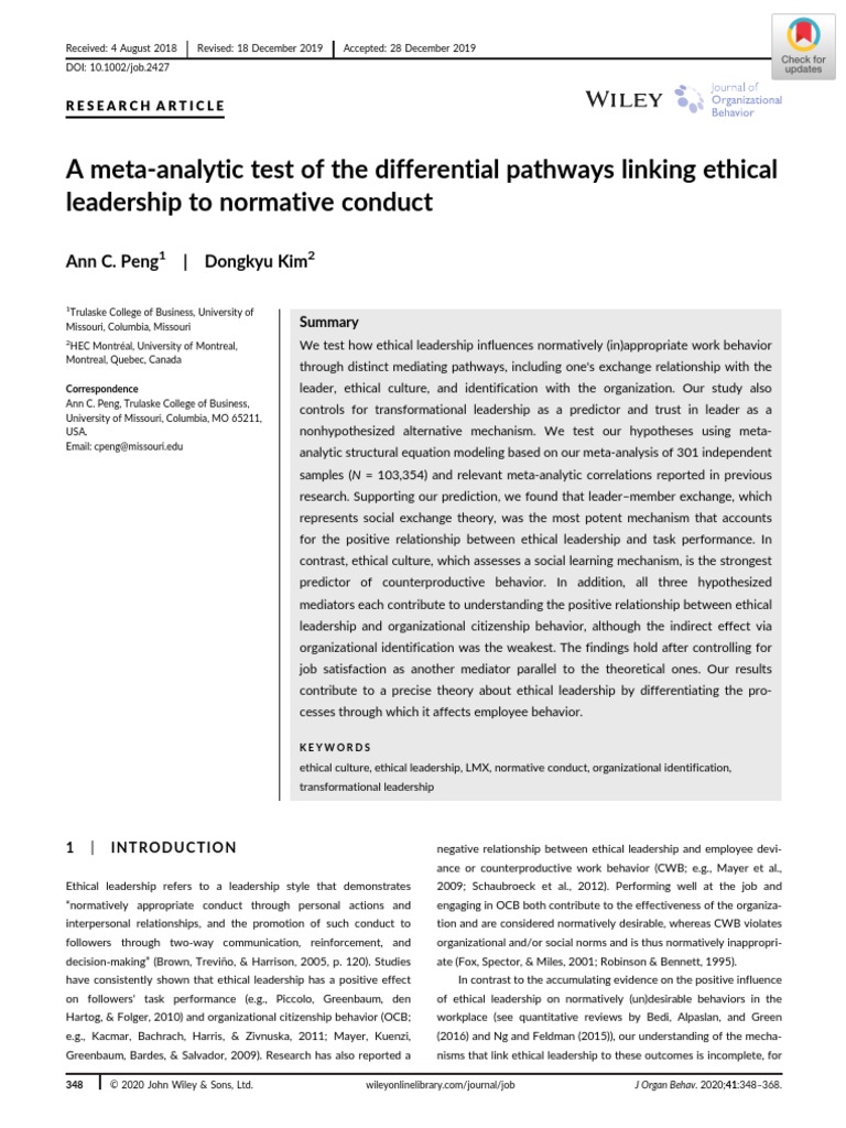 a-meta-analytic-test-of-the-differential-pathways-linking-ethical