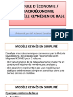 Module D'Économie / Macroéconomie Le Modèle Keynésien de Base