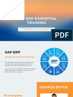 Sap Erp Essential Training: A Professional'S Guide To Delivering Business Value Using Sap Erp