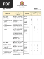 Grade 7 Math Course Outline Sem 1 AY 2023