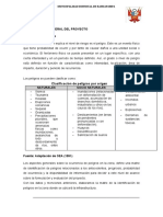 5) Descripcion General Del Proyecto 5.1) Peligro o Amenaza: Clasificación de Peligros Por Origen