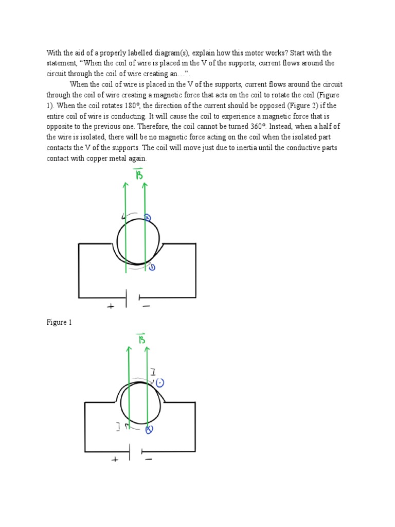 Electric Motor Coil Force Direction | PDF | Science & Mathematics