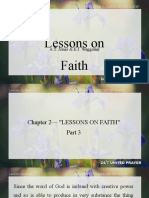 Lessons on Faith: Understanding the Power of God's Word