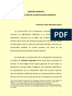 La Imputacion Concreta en Los Delitos Comisivos Del Codigo Penal.
