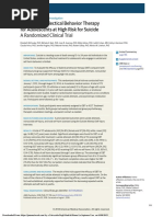 Efficacy of Dialectical Behavior Therapy For Adolescents at High Risk For Suicide