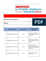 Matriz de Riesgos: Resultado Del Seguimiento