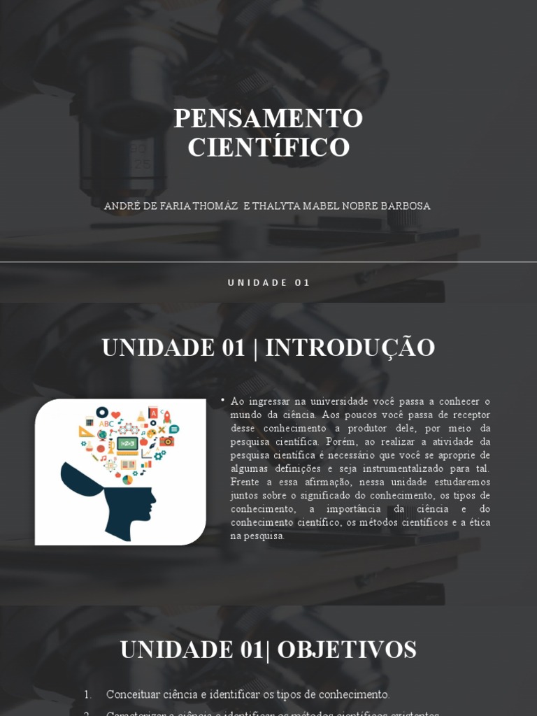 Fundamentos do Pensamento Científico | PDF | Science | Método científico