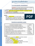 Revision Grammaire Fiche06 Conjonctions