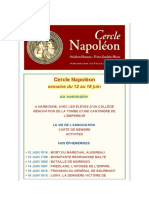 Cercle Napoléon: Semaine Du 12 Au 18 Juin