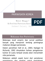 Pariwisata Korea: Materi Minggu 7 K-Food Dan Pariwisata Korea Selatan Rahmad Faisal, Msim