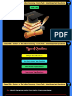 Class 10th - Sectors of The Indian Economy - Exam Pack - Most Important Questions