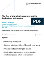 The Rise of Intangible Investments and The Implications For Investors