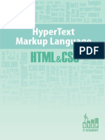 Hypertext Markup Language: HTML Css