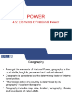 Power: 4.5: Elements of National Power