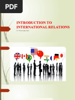 Introduction To International Relations: Dr. Fatima Agha Shah