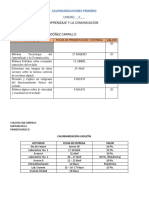 Calendarizaciones Primero