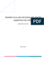 Business Plan and Instagram Influencer Marketing For Cafe X: 2021 Laurea