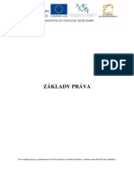 Základy Práva: Tato Studijní Opora Je Spolufinancována Evropským Sociálním Fondem A Státním Rozpočtem České Republiky