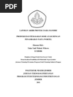 Download TUGAS AKHIIR Produksi Dan Pemasaran Sosis Ayam Dengan an Pasta Wortel by tulus SN63894687 doc pdf
