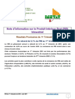 Note D'information Sur Le Produit Intérieur Brut (PIB) Trimestriel