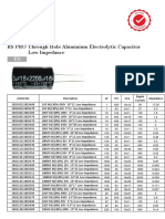 Datasheet: RS PRO Through Hole Aluminium Electrolytic Capacitor Low Impedance
