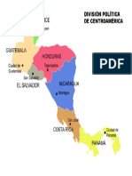 Mapa de CentroAmerica