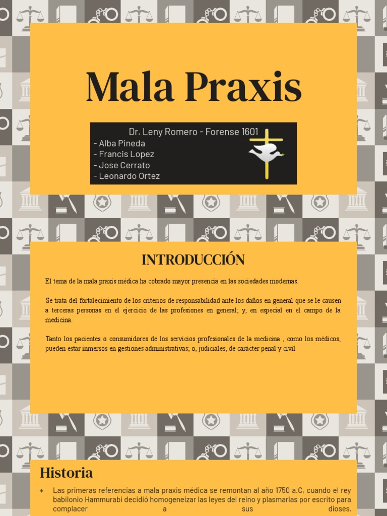 Mala Praxis Médica y Responsabilidad | PDF | Asesinato | Intención ...