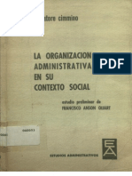 La Organizacion Administrativa en Su Contexto Social