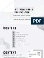 Quantitative Paper Presentation: Levin - 2019 - The Peig Dataset