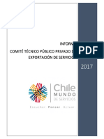 Informe Anual Comité Público Privado Exportación de Servicios 2017