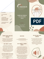 Folleto Trifold Brochure para Negocios de Productos de Belleza y Cosmética Cuidado de La Piel